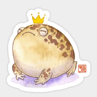 Frog King Sticker